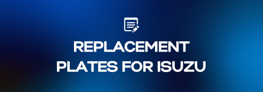 Replacement Number Plates for Isuzu Drivers