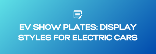 EV Show Plates: Display-Only Badges and Styles for Electric Cars